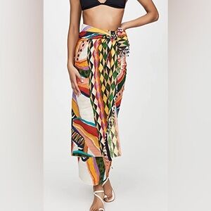 FARM Rio Multicolor Swim Sarong